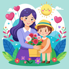 happy mother day illustration
