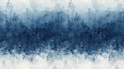 Obraz premium Hand-drawn seamless pattern featuring ombre denim washes with smooth transitions between light and dark shades, perfect for a dynamic and contemporary look
