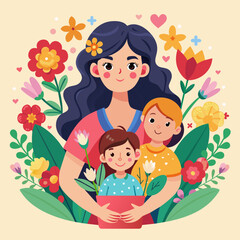 happy mother day illustration
