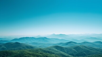 Fototapeta premium Majestic Mountain Landscape with Expansive Scenic Views Under Clear Blue Sky