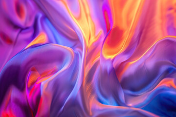 Fototapeta premium Beautiful texture surface neon wave, design natural abstract background