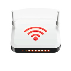 A VPN router icon on a transparent background for precise di-cut extraction.