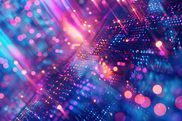 Naklejka premium Beautiful texture surface neon wave, design natural abstract background