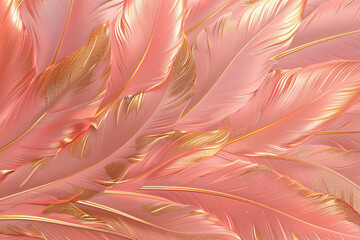 Generative ai on theme of beautiful texture bird feather for design natural abstract background