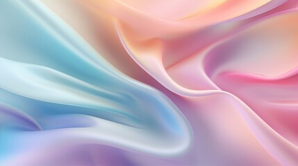 Tranquil spring horizon abstract pale blue and ivory sky with soft apricot clouds drifting gently