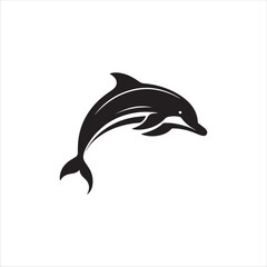dolphin silhouette vector illustration