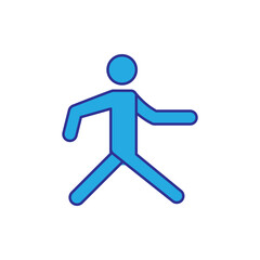 walking logo icon