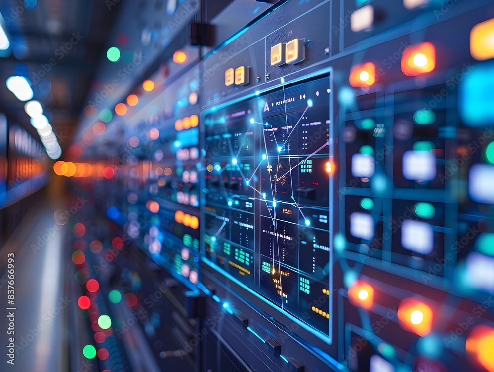 Poster monitoring and optimizing smart energy grid distribution with advanced digital technology