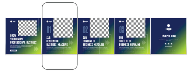 LinkedIn carousel post, social media Instagram carousel post, modern and editable business carousel template design