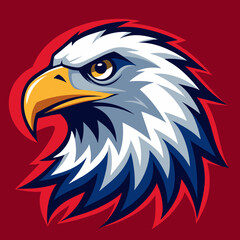 america-eagle-head-independence-day-design-templat