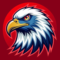 Obraz premium america-eagle-head-independence-day-design-templat
