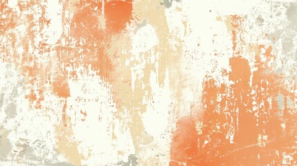 Obraz premium Light orange and white blend of grungy textures in a horizontal vector illustration, perfect for an antique look