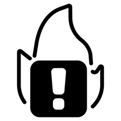 Hot topic icon symbol sign from modern Customer Feedback collection in  dashline syle for mobile concept and web apps design. Business and customer related vector line icons.