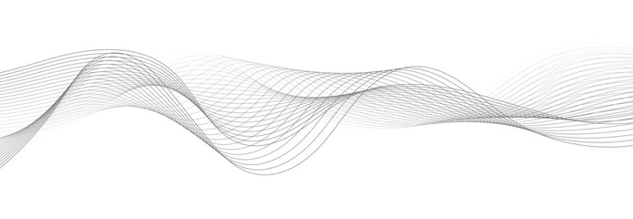 Abstract vector modern background with wavy lines and particles. Technology backdrop.
