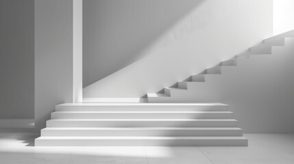 Fototapeta premium A minimalist background with extensive negative space, emphasizing the main object in the composition. The design is clean and uncluttered, creating a sophisticated and visually appealing scene. The