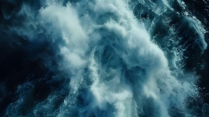 Dramatic Aerial Capture of a Thundering Waterfall Cascading Through Rugged Terrain