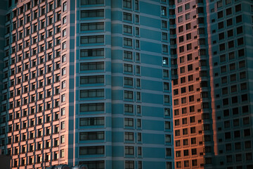 Obraz premium Building during sunset