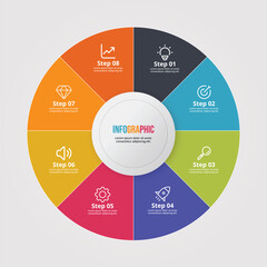 Customizable Circular Infographic for Professional Presentations