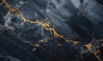 montana Marble Abstract Texture Pattern on Dark Black Canvas