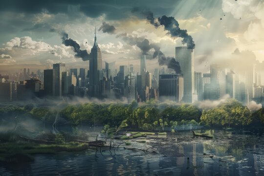 Create a visual representation of the urgency of addressing climate change