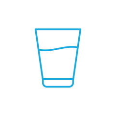 glass icon vector template design flat and simple