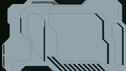 abstract futuristic spaceship wall design vector