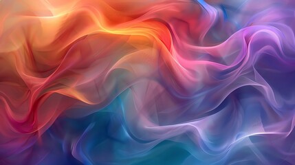 Obraz premium an abstract digital painting featuring smooth, flowing shapes reminiscent of draped fabric