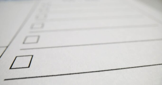 Detailed view of to-do list on white page with blue header