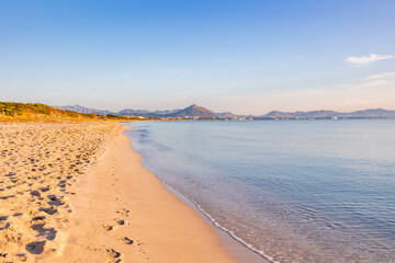 beach in the morning