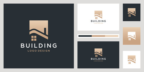 Real estate icon home  line art style.