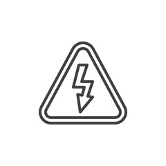 Danger High Voltage line icon