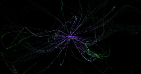 Wave pattern vector. 3D glowing abstract digital particles background. Technology concept. Abstract background. Future vector illustration.