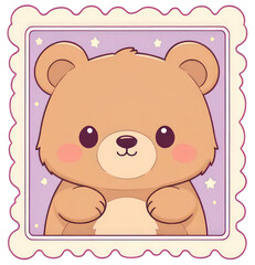  stamp baby bear