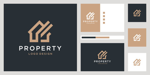 Luxury home  vector logo design inspiration