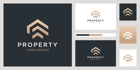 Luxury home  vector logo design inspiration