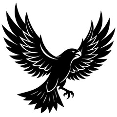 vector-soaring-eagle-silhouette-vector-illustratio