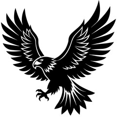 vector-soaring-eagle-silhouette-vector-illustratio