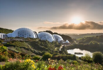 A view of the Eden Project in Cornwall