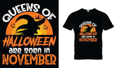 Queens Of Halloween.... - Halloween Shirt Design
