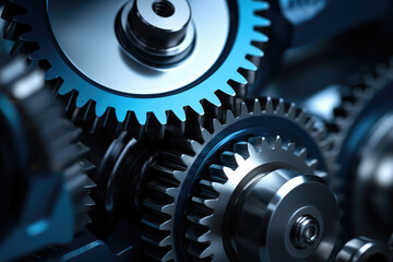 Intricate Metal Gears in Motion