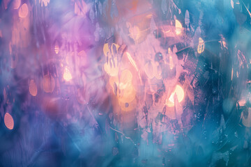 Soft Blurred Lights in Pastel Colors Creating Dreamy Effect