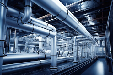 Modern Industrial Pipeline System