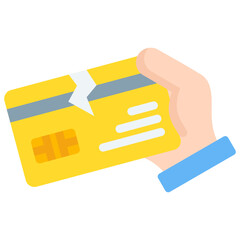 Broken Credit Card Icon