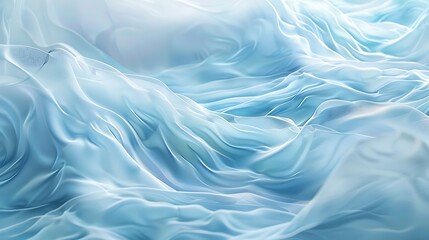 Obraz premium Abstract powder blue waves rippling in a gentle ballet