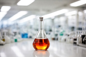 glassware in laboratory