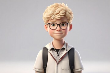 Portrait of a student in glasses