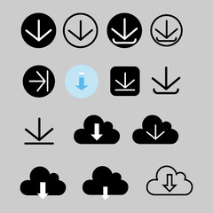 Download vector icon,symbol arrow button for apps and website  