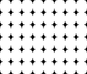 Minimalist Black and White Diamond Pattern