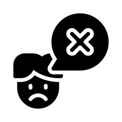 dislike glyph icon