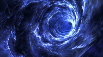 Naklejka premium Cobalt currents converging in a mesmerizing vortex
